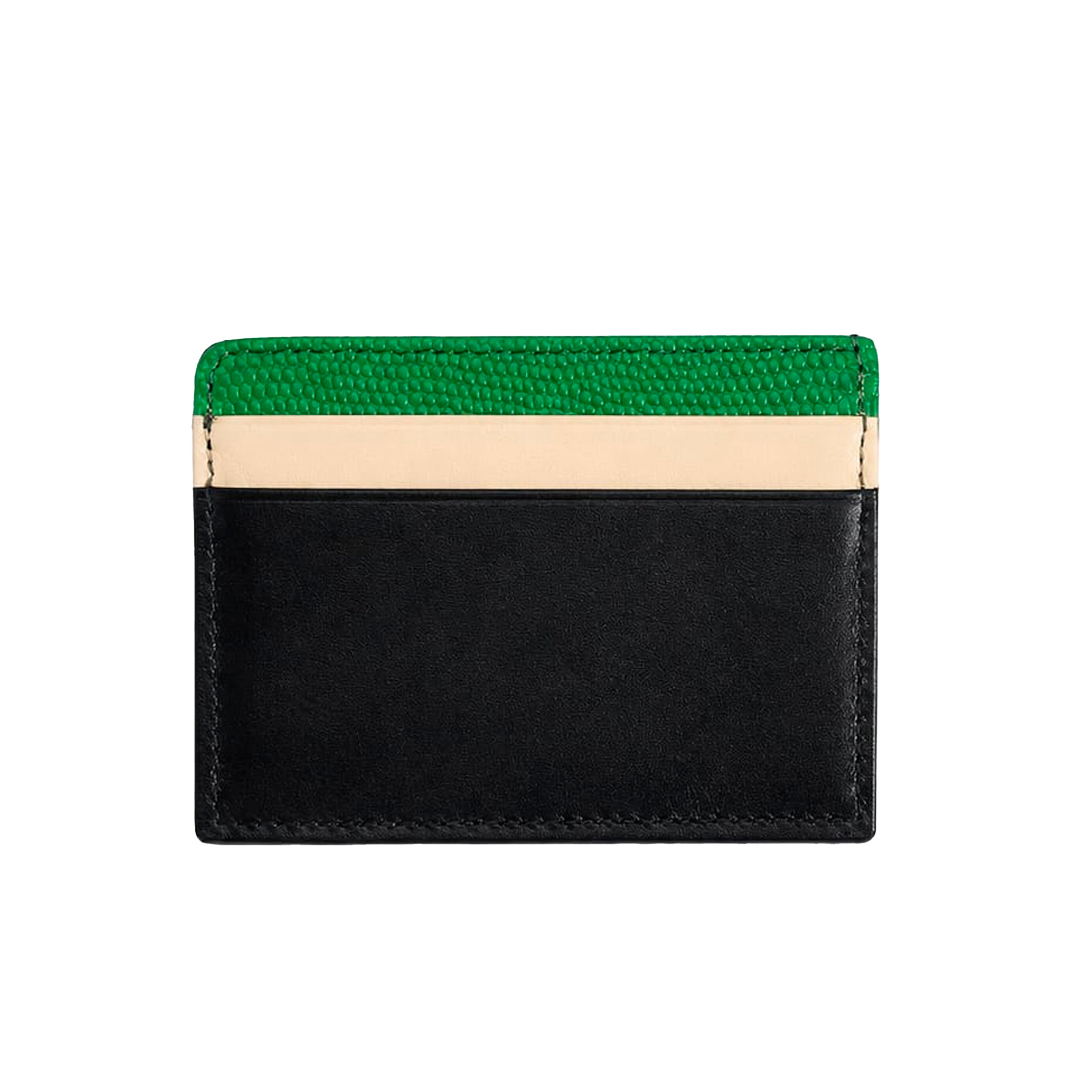 Luxe Green Leather Card Wallet