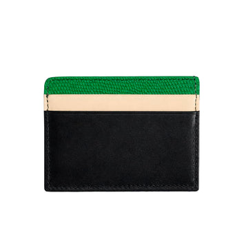 Luxe Green Leather Card Wallet