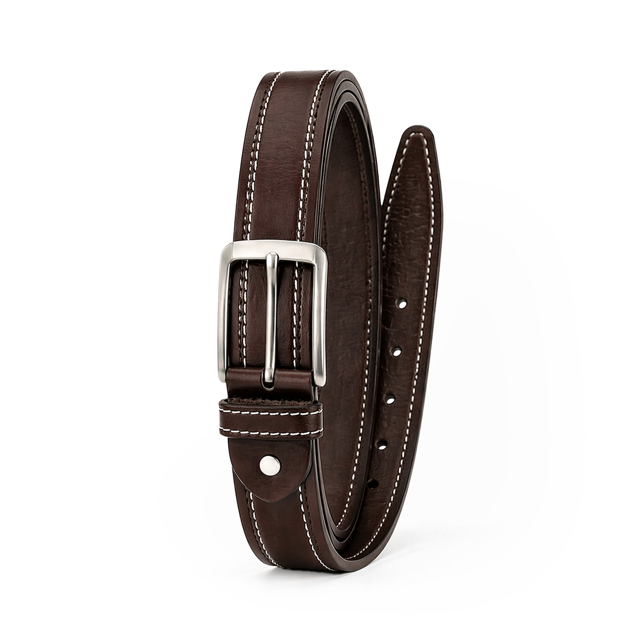 Full Grain 100% Pure Leather Belt - No Peeling or Cracking - Best For Jeans- Black