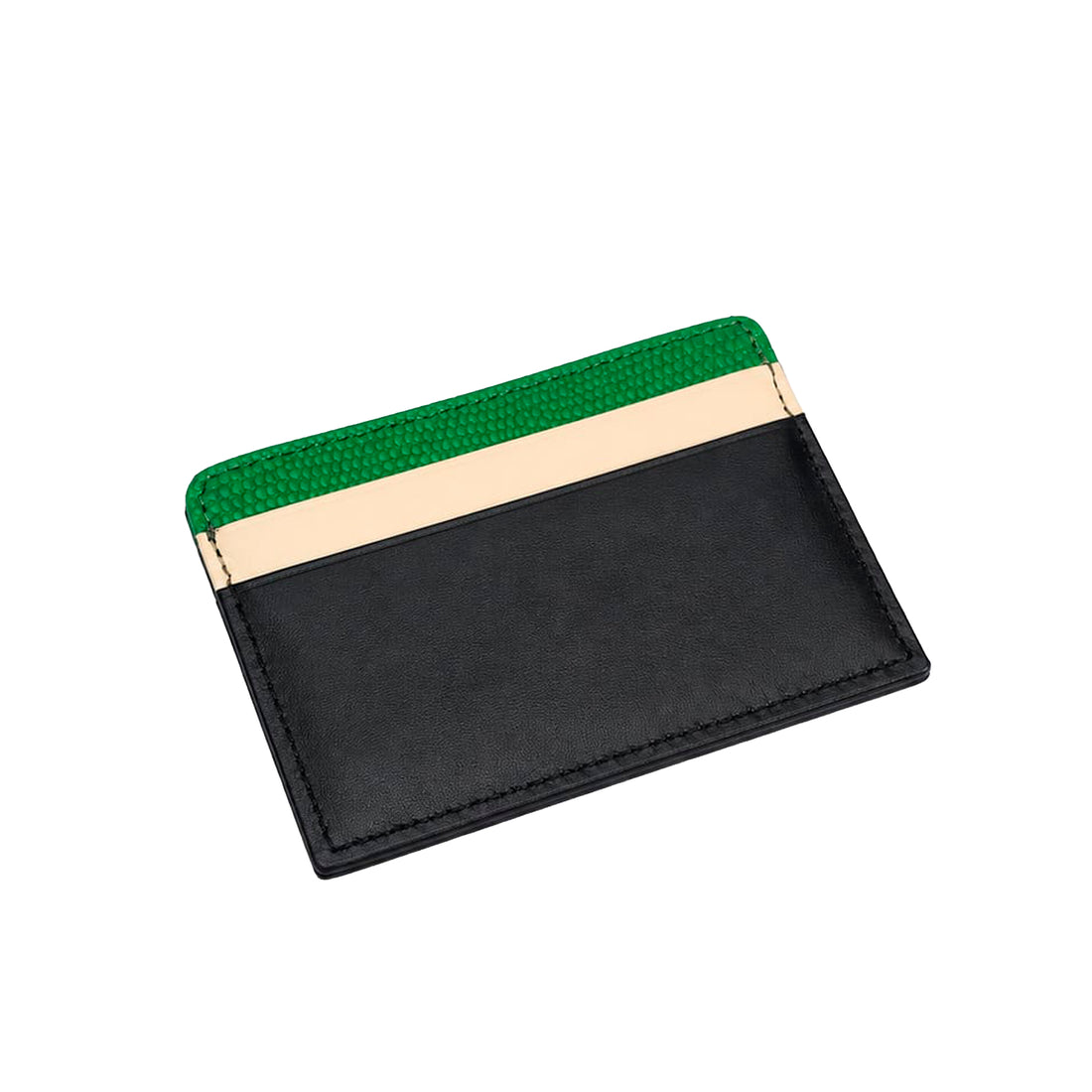Luxe Green Leather Card Wallet