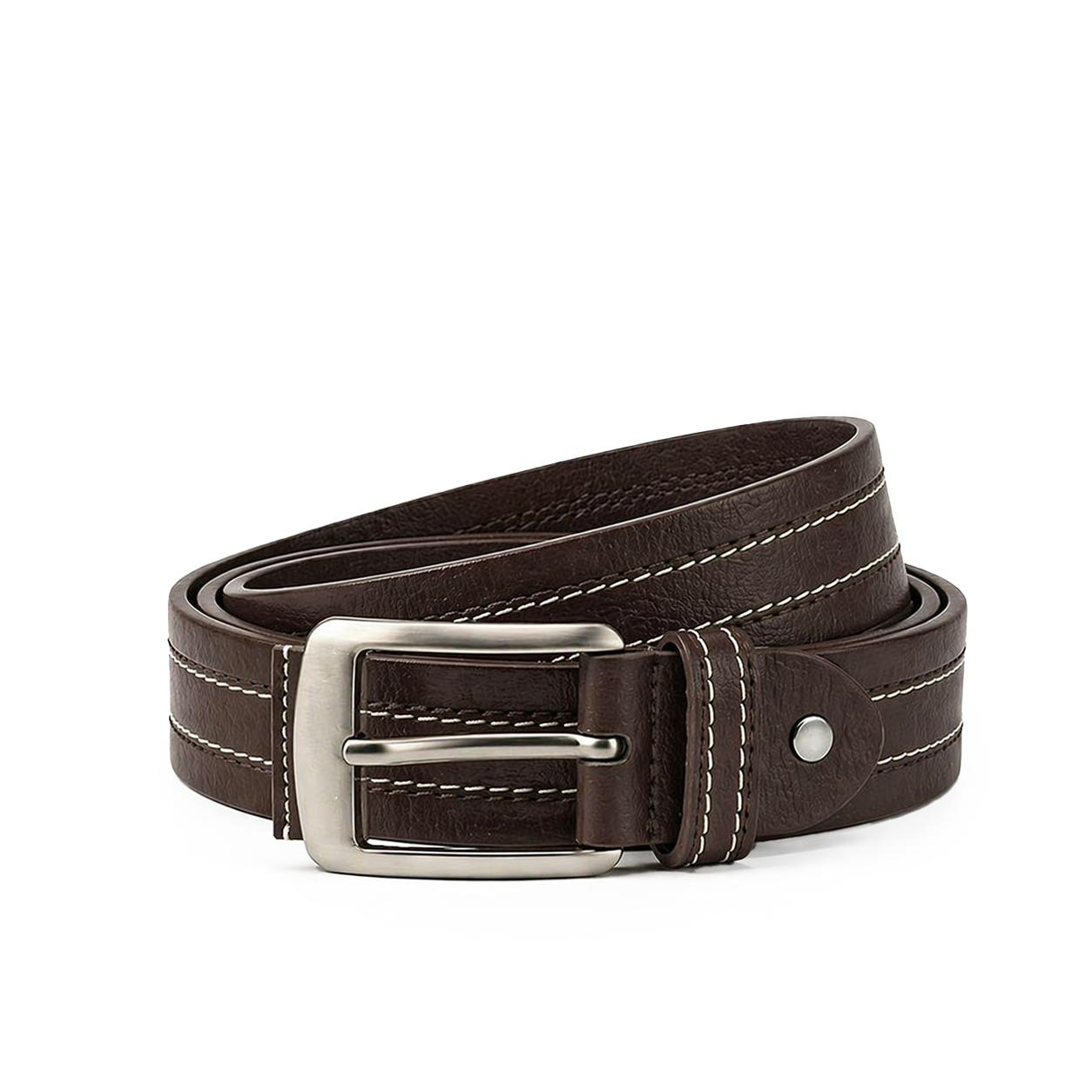 Full Grain 100% Pure Leather Belt - No Peeling or Cracking - Best For Jeans- Black