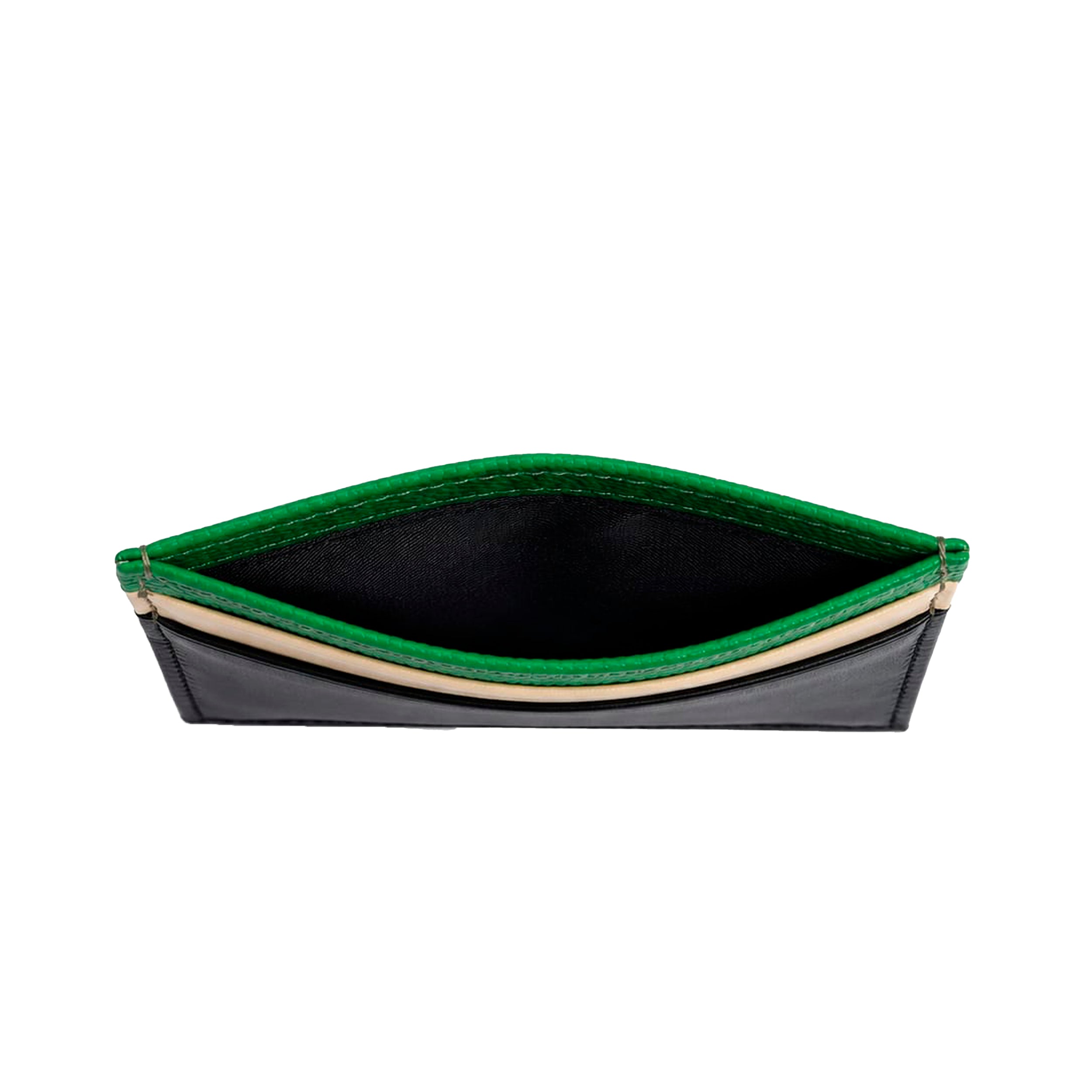 Luxe Green Leather Card Wallet