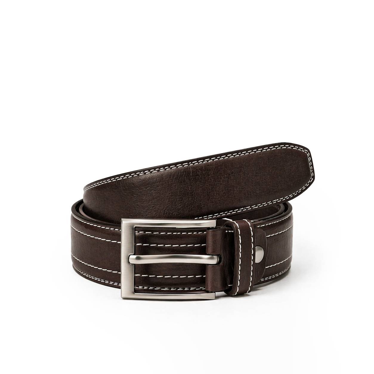 Full Grain 100% Pure Leather Belt - No Peeling or Cracking - Best For Jeans- Black