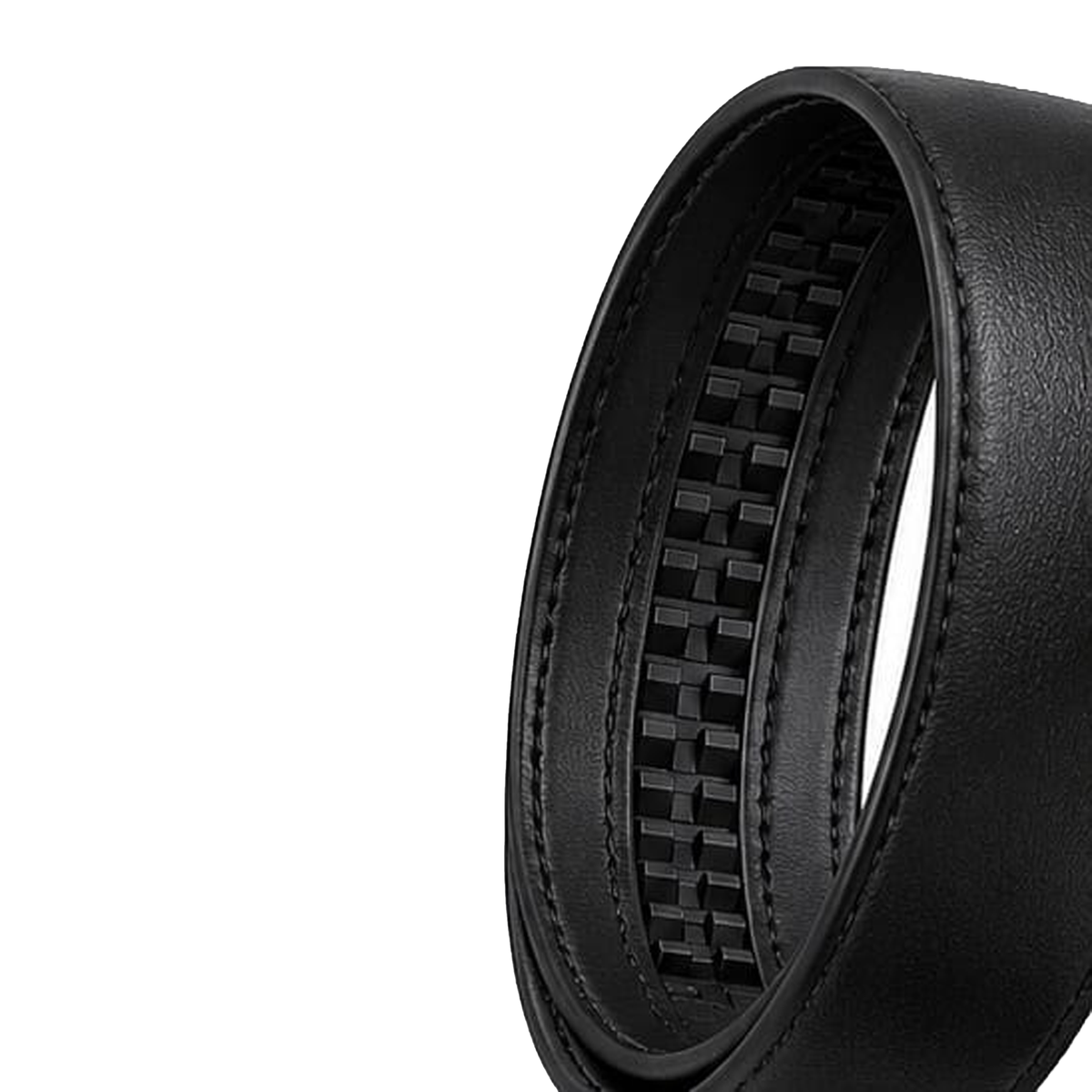 Premium Black Automatic Ratchet Leather Belt for Men(Classic Buckle)
