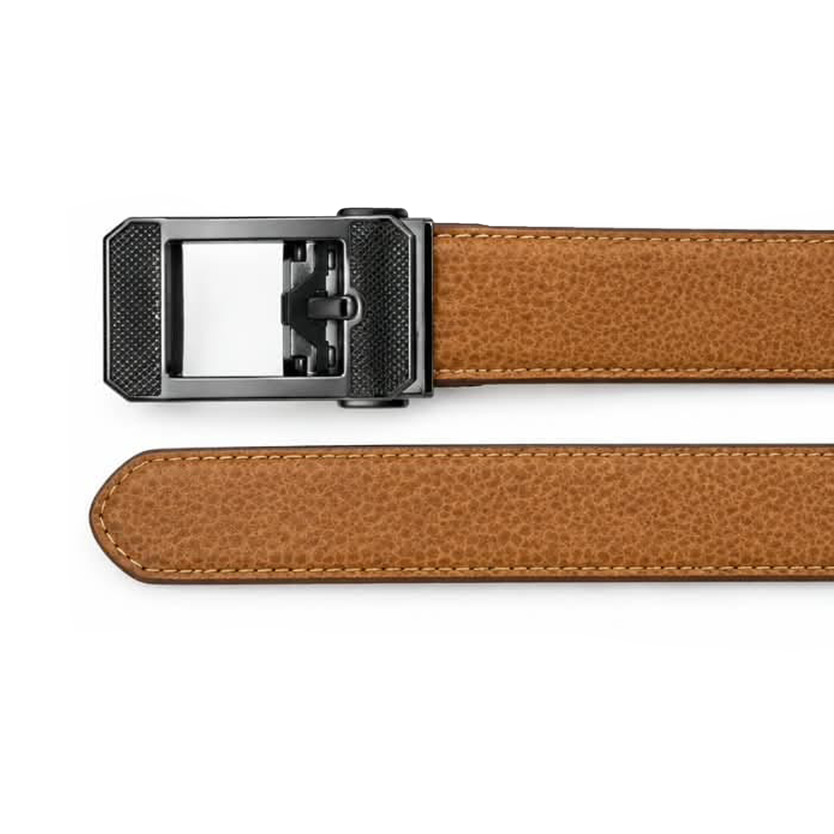 Premium Brown Automatic Ratchet Leather Belt for Men