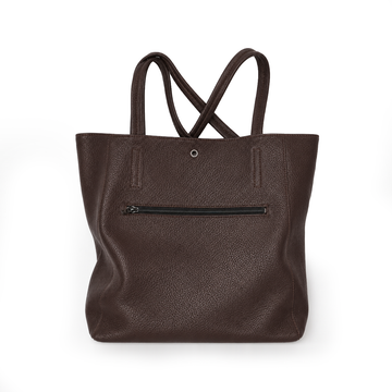 Made to Order Classic Brown Leather Tote Bag