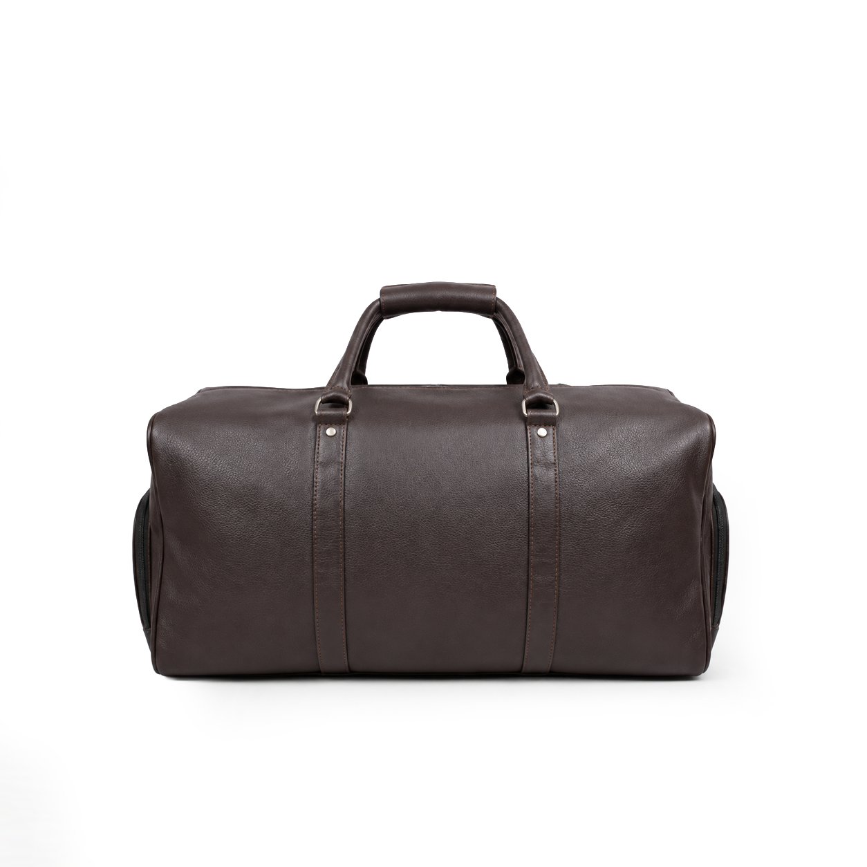 Made to Order Classic Brown Leather Duffle Bag