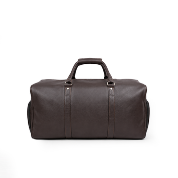 Made to Order Classic Brown Leather Duffle Bag