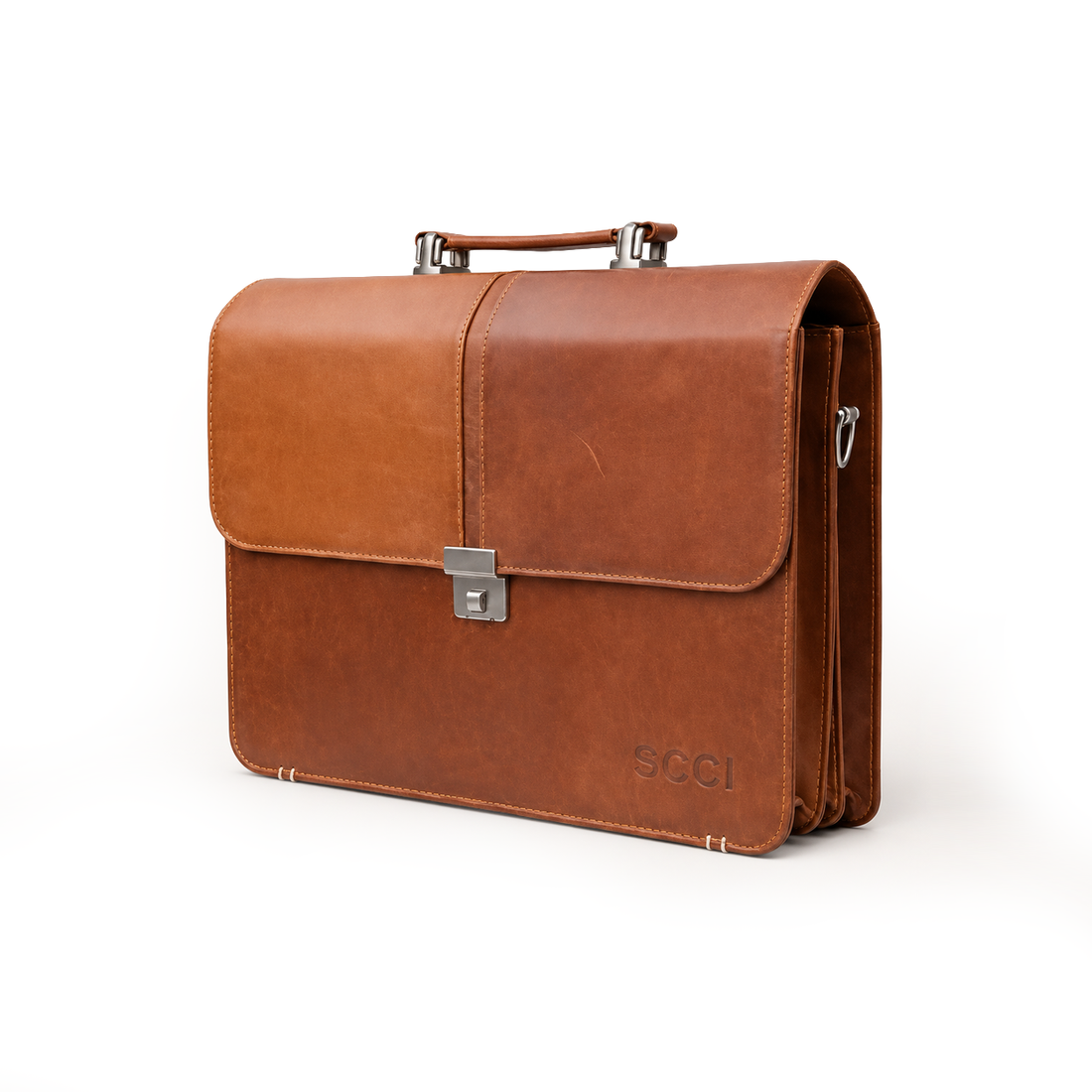 Classic Brown Leather Laptop Bag (Make to order)