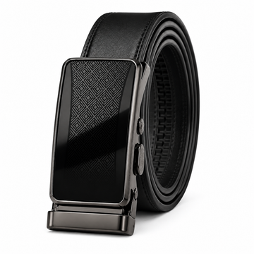 Premium Black Automatic Ratchet Leather Belt
