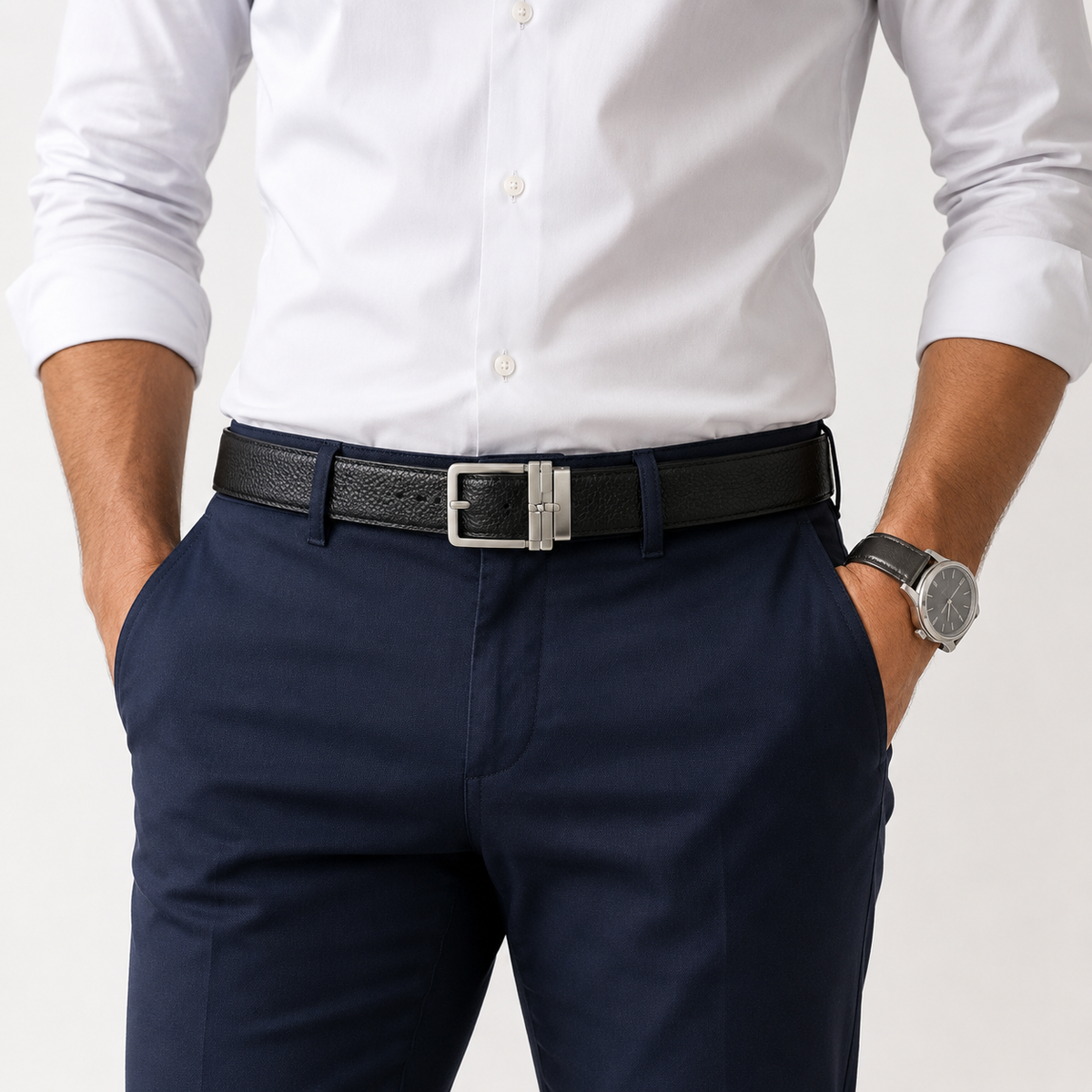 Premium Synthetic Leather Auto lock Belt