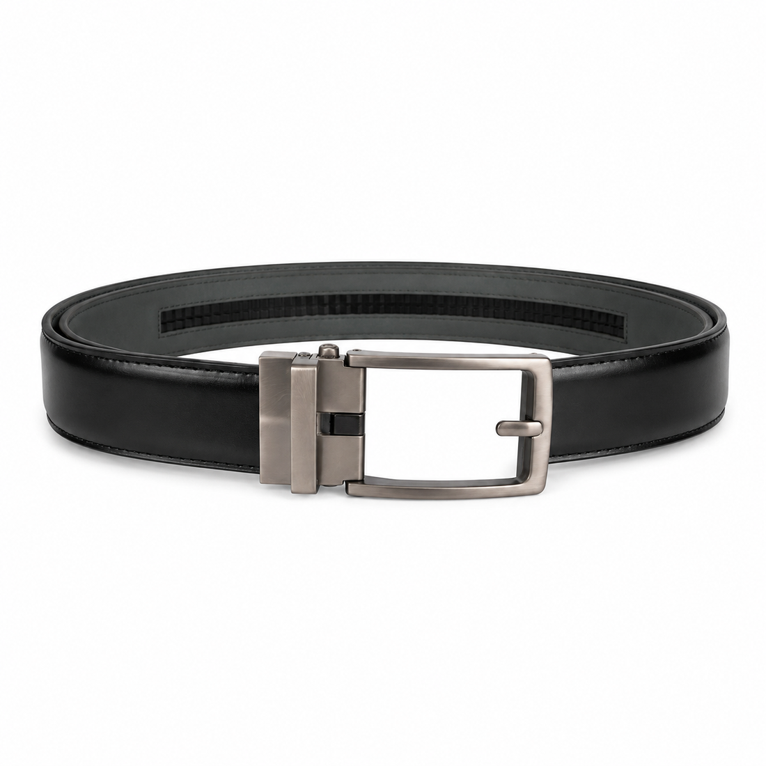 High Chrome Genuine Leather Auto-Lock Belt