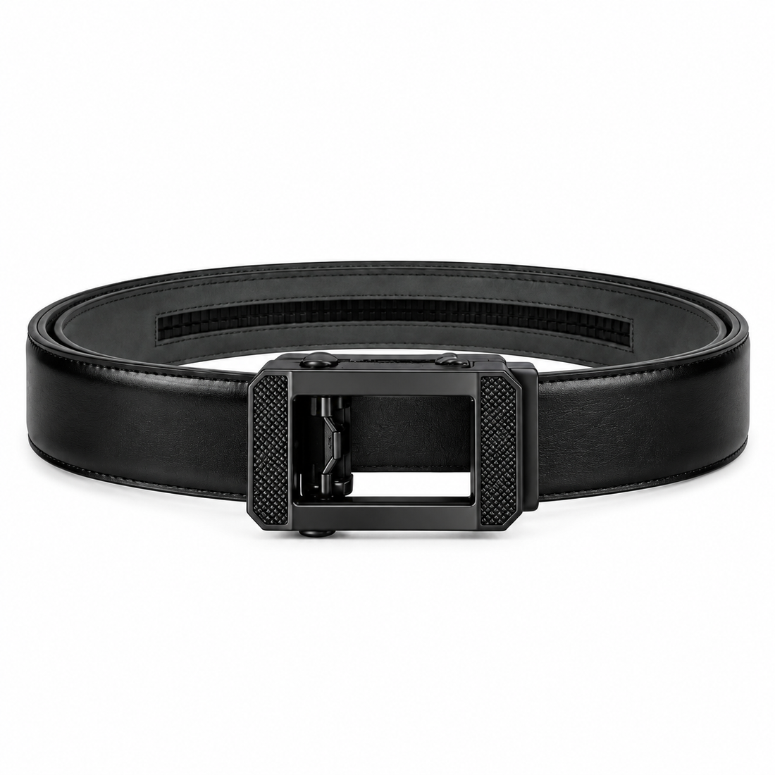 High Chrome Genuine Leather Auto-Lock Belt