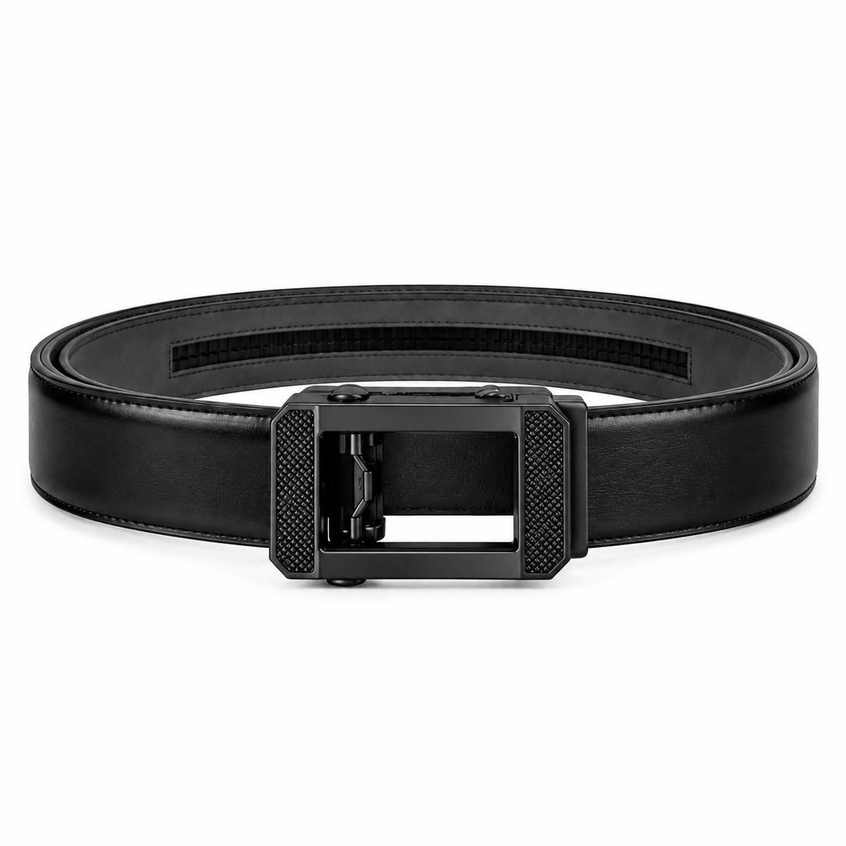 High Chrome Genuine Leather Auto-Lock Belt