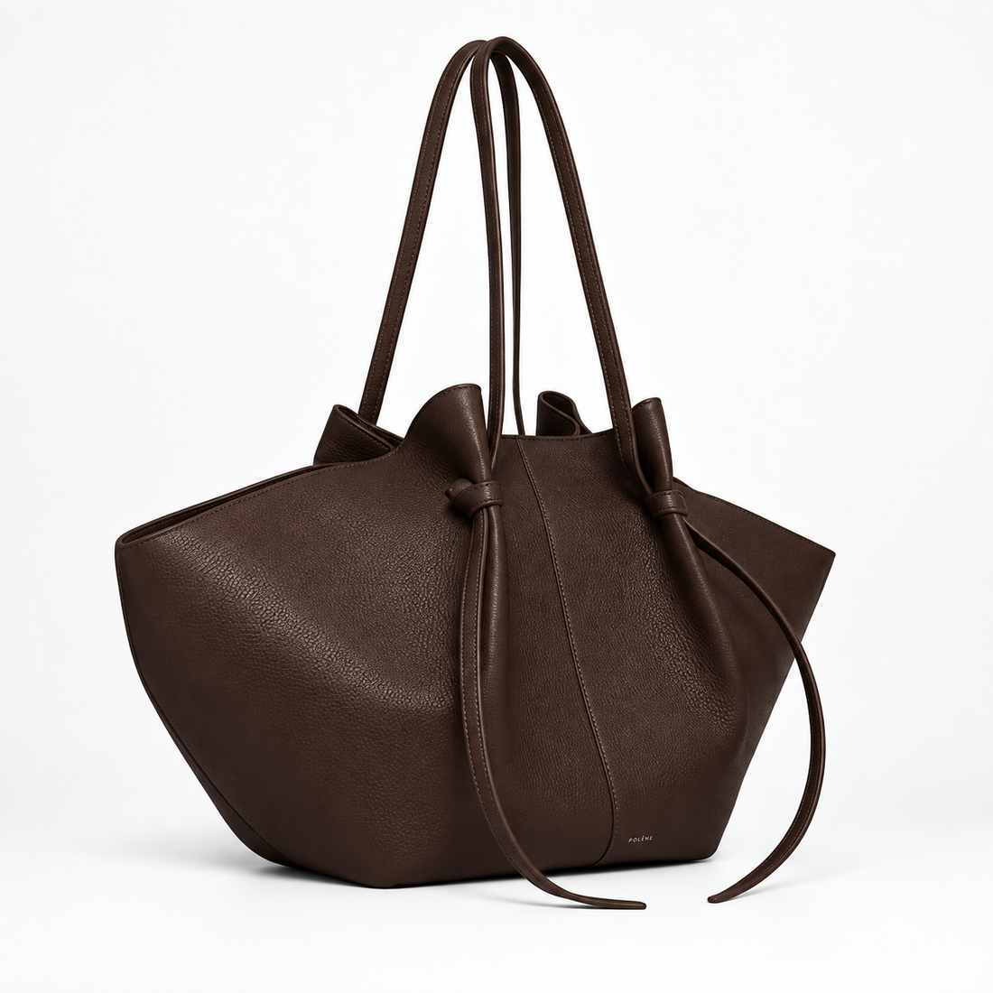 The Elara Winged Tote – Chocolate Brown
