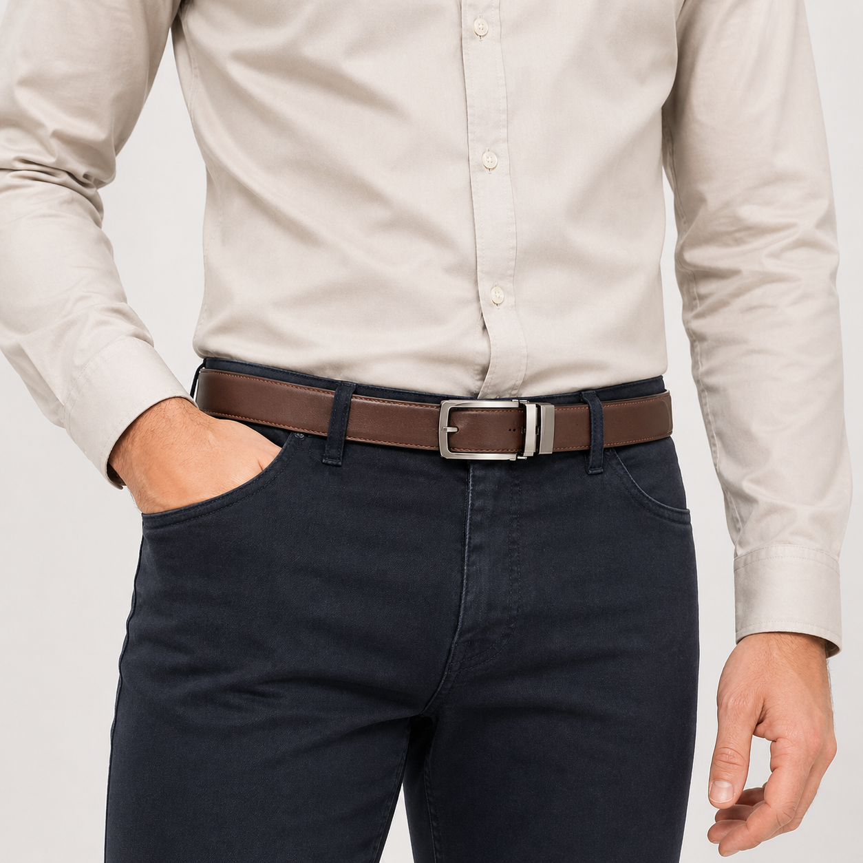 Leather Tide™ Trending Auto Lock Belt – 100% Pure Cow Leather