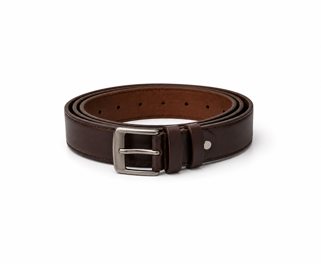 Full Grain 100%  Pure Leather Belt -  No Peeling or Cracking - Best For Jeans