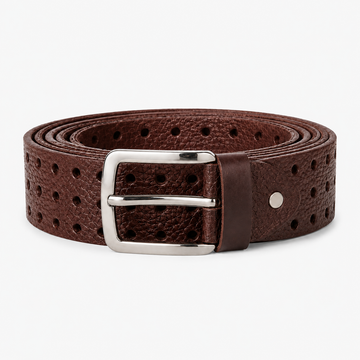 LeatherTide Perforated Brown Jeans Belt