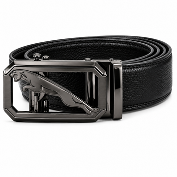 Premium Panther Auto-Lock Leather Belt for Men