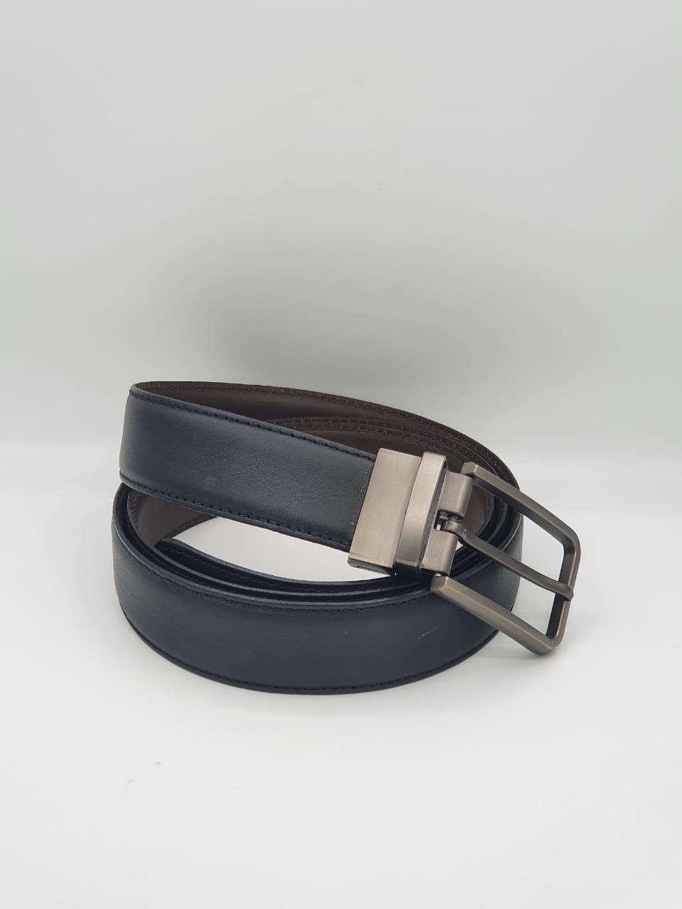 100% Pure Leather 2 in 1  belt Black & Brown