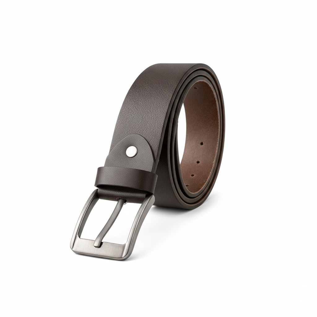 Full Grain 100%  Pure Leather Belt -  No Peeling or Cracking - Best For Jeans